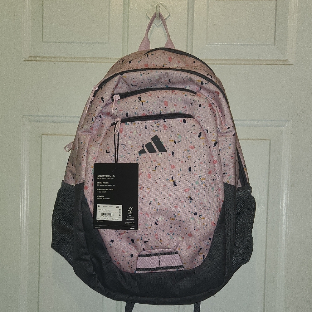 Adidas Pink Confetti Backpack